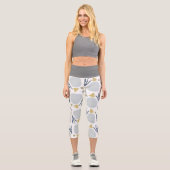 Plage Botanique Vert Gris Capri Leggings (Recto)