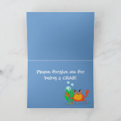 Plage Buddies Je suis désolé Carte de voeux (Intérieur)