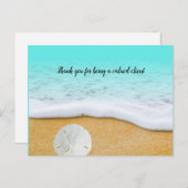 Plage Business Merci Publicité Carte postale (Devant / Derrière)