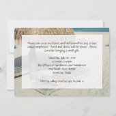 Plage Cabana Scène Retraite Invitations (Dos)