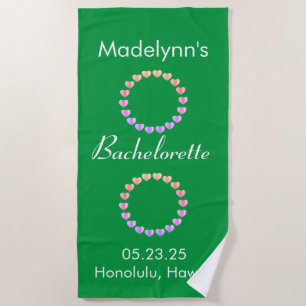 Plage Cadeau de mariage personnalisé mignon Serviette de