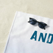 Plage Cadeau de serviette de fête d'anniversaire de requ (En situation)