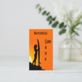 Plage carte de visite surf, planche à voile, surf (Debout devant)