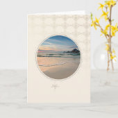 PLAGE - Carte de voeux (Fleur jaune)