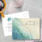 Plage Carte postale Invitation d'été