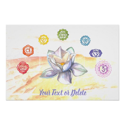 *~* Plage Chakra Peinture Art Artistique Poster (Devant)