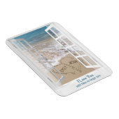 Plage Coeurs dans la fenêtre avec le nom Magnet (Côté Droit)