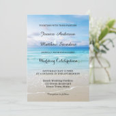 Plage colorée Mariage Invitation (Debout devant)