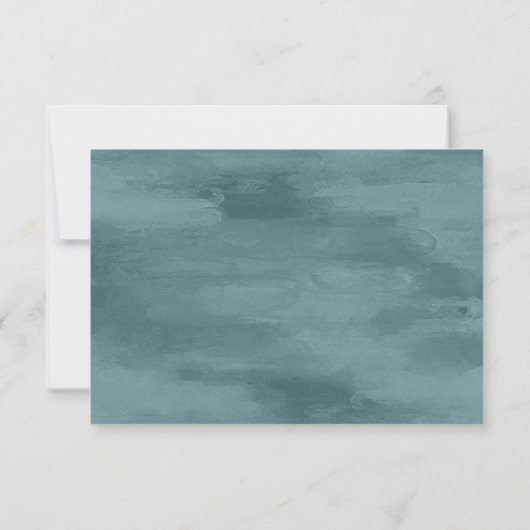 Plage Coquillages bleus Repas Choix Mariage RSVP (Dos)