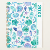 Plage côtière Aquarelle Coques de mer et Starfish (Devant)