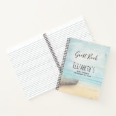 Plage côtière Baby shower de scène Livre d'or (Intérieur)