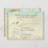 Plage côtière de Sea Horse - Invitation de mariage (Devant / Derrière)