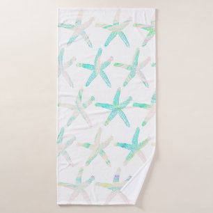 Plage côtière de Starfish Multicolor Motifs Turq