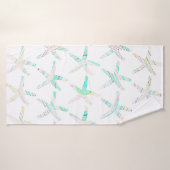 Plage côtière de Starfish Multicolore Turquoise Bl (Serviette de bain)