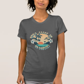 Plage côtière moderne femmes tshirts mignonette ci