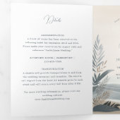 plage côtière nouvelle-england Mariage Tri-Fold (Intérieur en premier)