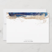 plage côtière sable doré Stationnote Carte (Devant)