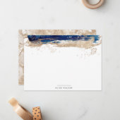 plage côtière sable doré Stationnote Carte (Devant/Arrière en situation)