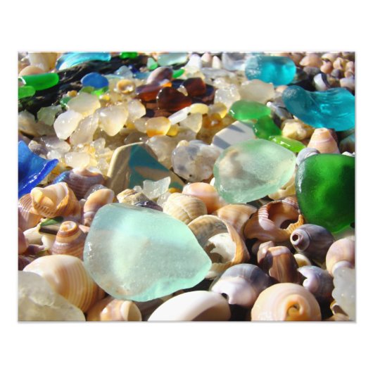 Plage côtière Seaglass Photographies d'art (Devant)