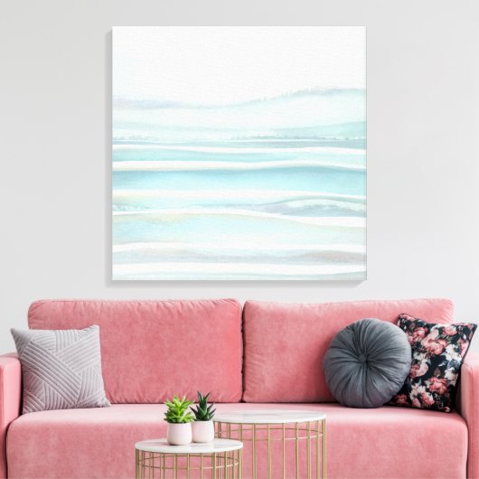 Plage côtière toile Imprimer (Insitu(Salon))