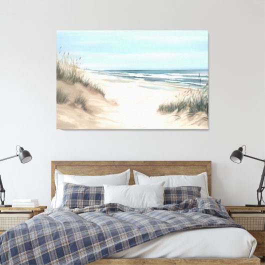 Plage côtière toile Imprimer (Insitu(Chambre))