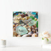 Plage côtière Verre de mer Horloge murale Personna (Maison)