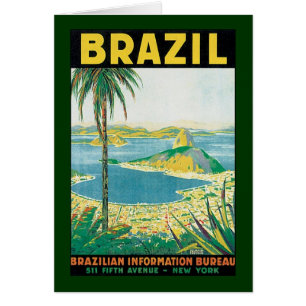 Plage côtière Vintage voyage Rio de Janeiro