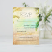 plage coucher de soleil mariage romantique cartes  (Debout devant)