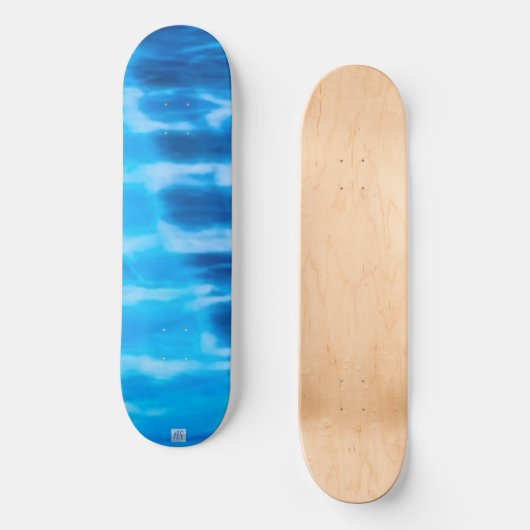 Plage couleur cravate coucher de soleil skateboard (Recto)