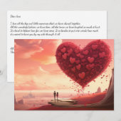 Plage d'amour : Écrivez votre lettre - Carte de la (Devant / Derrière)