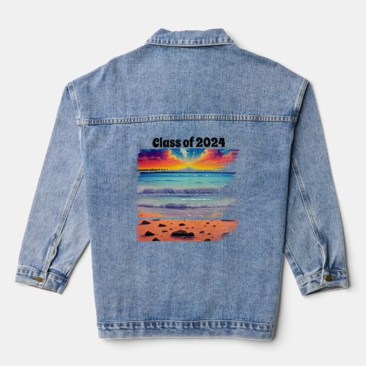 Plage d'Art Wearable Dénim Veste (Verso)