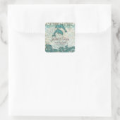 Plage Date de sauvegarde Mariage Stickers Dauphins (Sac)