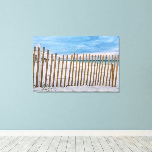 Plage de bois clôture lever de soleil Destin toile (Insitu (Plancher de Bois))