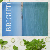 Plage de Brighton depuis la serviette de thé de l' (Plié)