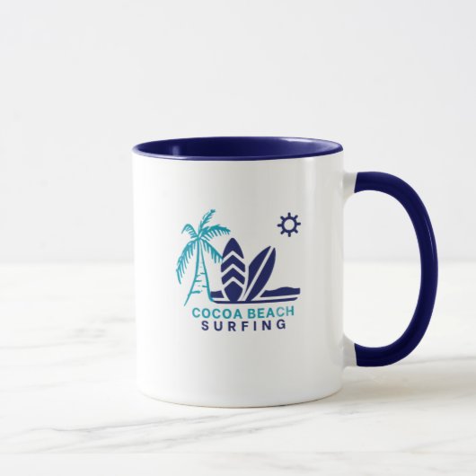 Plage de cacao Surf Café Mug (Droite)