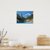 Plage de Cala Goloritze, affiche de la Sardaigne (Cuisine)