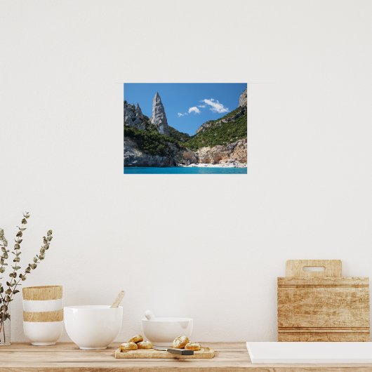 Plage de Cala Goloritze, affiche de la Sardaigne (Cuisine)