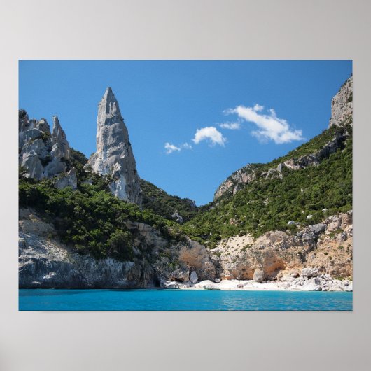 Plage de Cala Goloritze, affiche de la Sardaigne (Devant)
