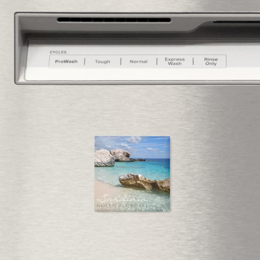 Plage de Cala Mariolu, Sardaigne, aimant texte (In Situ (Lave-vaisselle))