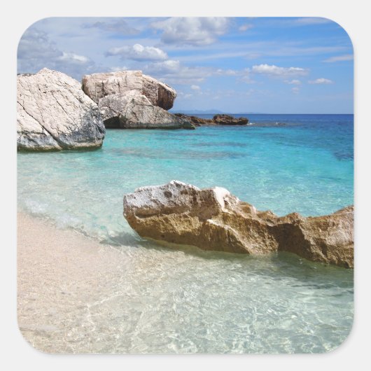 Plage de Cala Mariolu, Sardaigne autocollant (Devant)