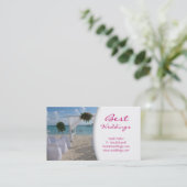 Plage de carte de visite de wedding planner (Debout devant)