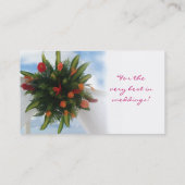 Plage de carte de visite de wedding planner (Dos)