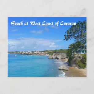 Plage de carte postale sur la côte ouest de Curaça