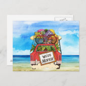 Plage de carte postale vintage (Devant / Derrière)