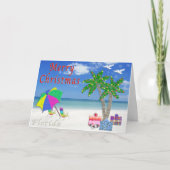Plage de cartes de Noël de la Floride orientée (Devant)