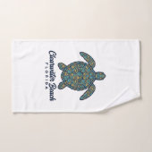 Plage de Clearwater Floride Tortue de mer Vector D (Serviette à main)