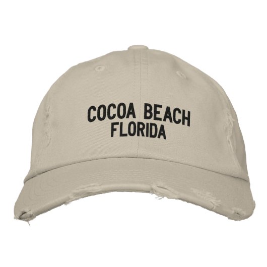 Plage de Cocoa, Floride Casquette brodé (Devant)