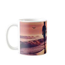 Plage de coucher de soleil de Mug romantique -Mug
