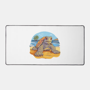 Plage de dessin animé de tortue