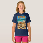 "Plage de Floride" T-shirt pour enfants (Devant entier)